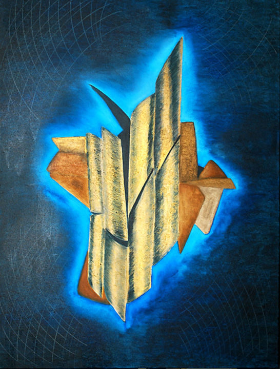 Painting titled "abs 7" by Mirta Benavente, Original Artwork, Acrylic