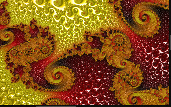 Spiral 2 Red, Digital Arts by Fractal Art By Nitisara