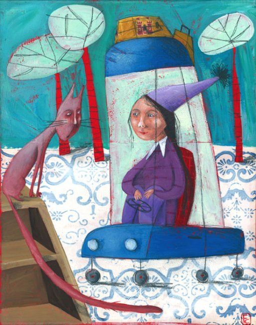 Peinture intitulée "Voyage dans ma cham…" par Francesca Carabelli, Œuvre d'art originale