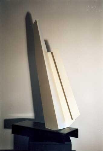 Sculpture titled "EQUILIBRE  OBLIQUE" by Francis Buyse, Original Artwork