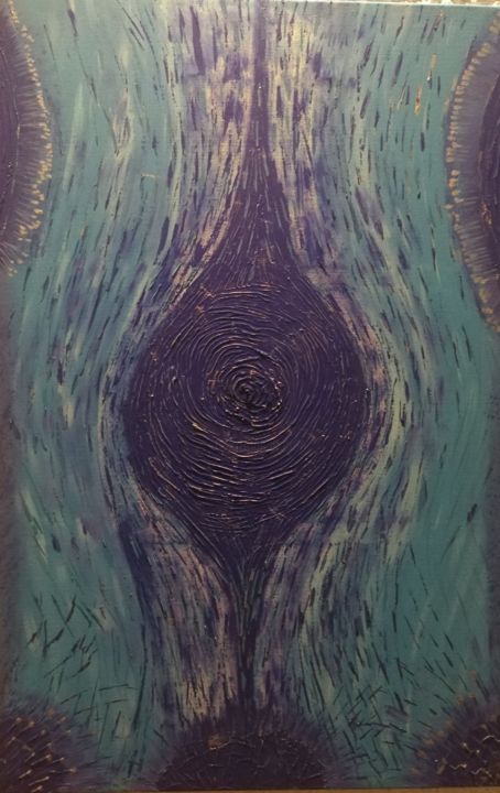 Pintura intitulada "Infinity-blue" por Francisco Medina-Cano, Obras de arte originais, Acrílico