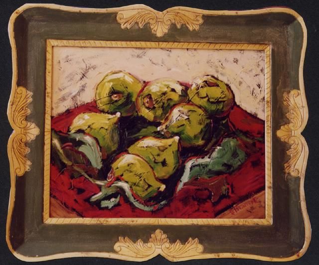 Pintura titulada "Natura Morta Con Fi…" por Franco Bracciante, Obra de arte original