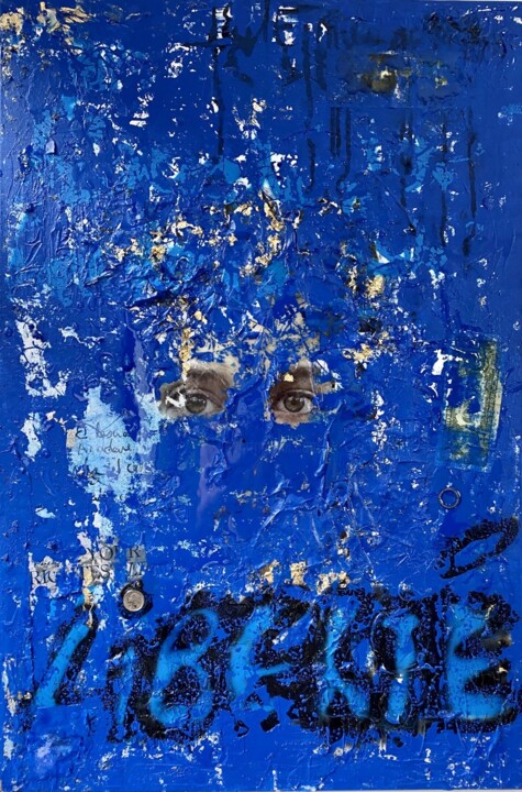 Malerei mit dem Titel "lasciare andare" von François Farcy, Original-Kunstwerk, Acryl Auf Keilrahmen aus Holz montiert