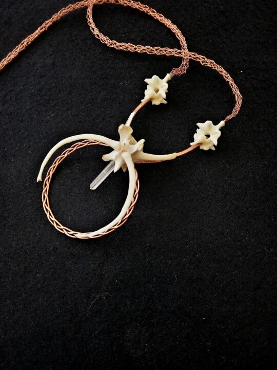Design intitulée "Necklace 'centerd'" par Frank Muller, Œuvre d'art originale, Bijoux
