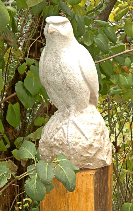 Скульптура под названием "Falke" - Franz Berger, Подлинное произведение искусства, Камень