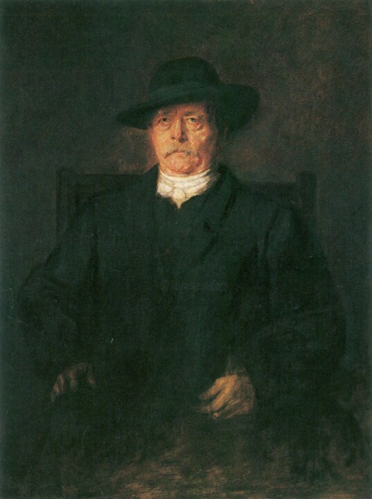 Peinture intitulée "Portrait d’Otto von…" par Franz Von Lenbach, Œuvre d'art originale, Huile