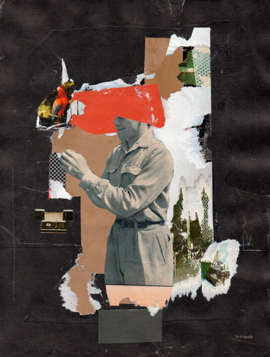 Collages titled "Colin Maillard" by Frédéric Villbrandt, Original Artwork, Collages
