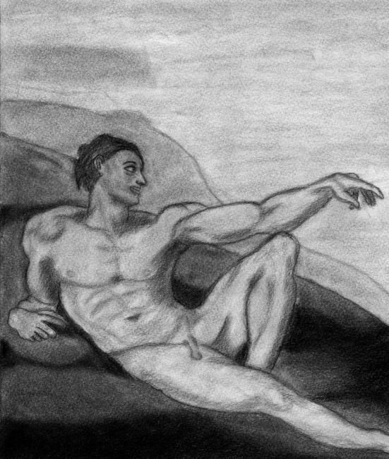 Drawing titled "Adam de Miguel Angel" by Frixo666, Original Artwork