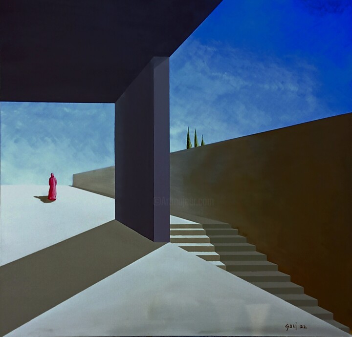 Peinture intitulée "Underground" par Gaetano Ligrani (Gali), Œuvre d'art originale, Acrylique