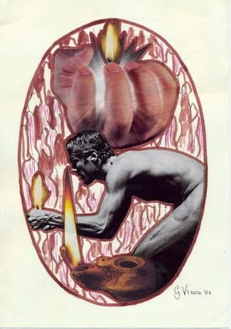 Collages titulada "Gaetano Vicari, Ita…" por Gaetano Vicari, Obra de arte original