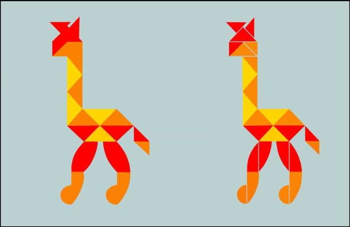 Grafika cyfrowa / sztuka generowana cyfrowo zatytułowany „Giraffe • Structura…” autorstwa Gai Yu, Oryginalna praca, 2D praca…