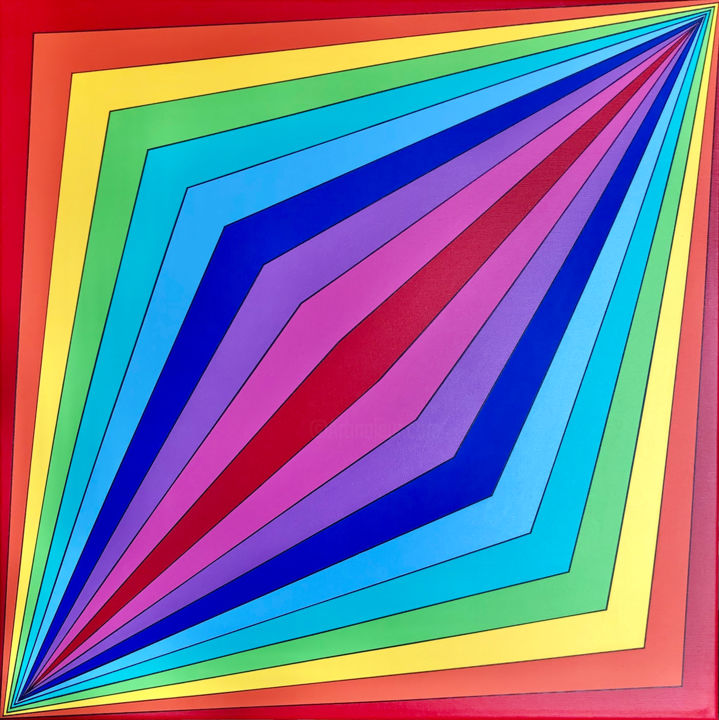 绘画 标题为“For rainbow friends” 由Iza Kozłowska, 原创艺术品, 丙烯