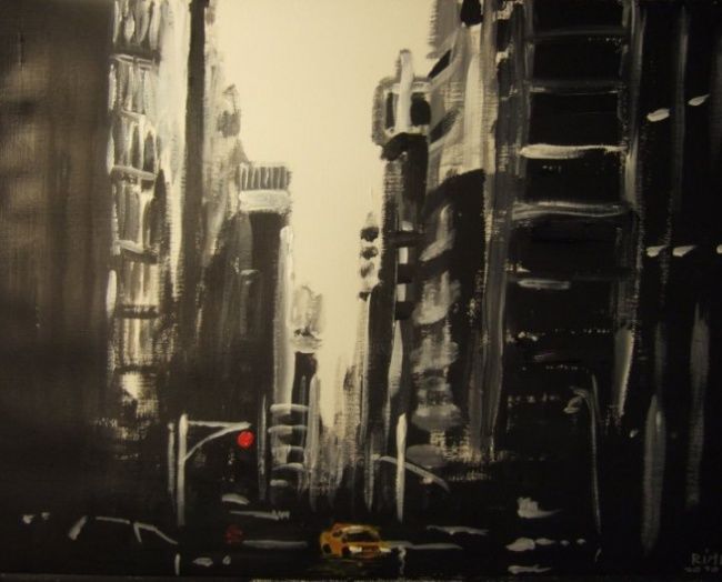Painting titled "Ny" by Christophe Rime, Original Artwork, Other