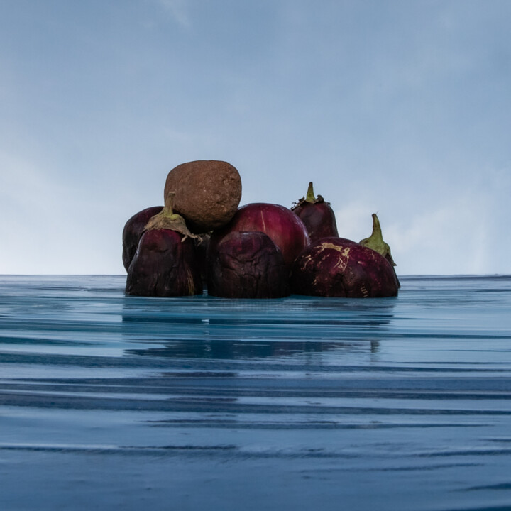 제목이 "Eggplant island 7"인 사진 Gaspard De Gouges로, 원작, 디지털