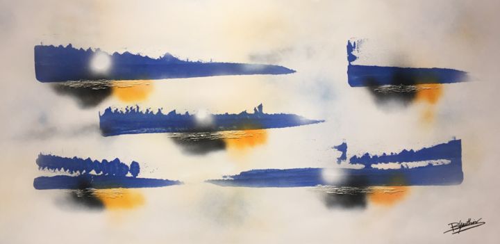 绘画 标题为“Skyline” 由Gauthier Blancard, 原创艺术品, 丙烯