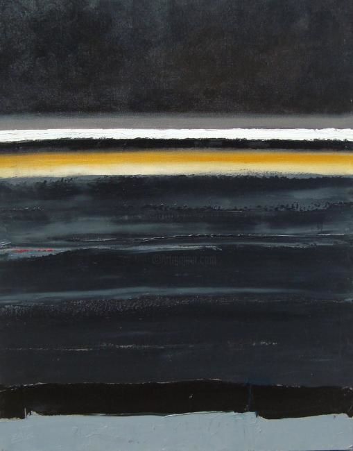 Peinture intitulée "LA NUIT" par Gbtubingen Gbkunst, Œuvre d'art originale