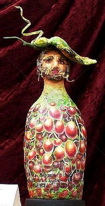 Sculpture titled "...and will be wine…" by Genia Zelman, Original Artwork, Other