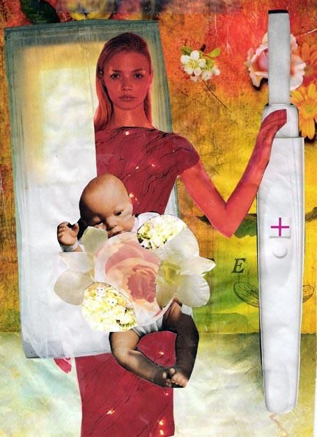 Collages intitulée "Birth Right" par Ari Dennis-Freston, Œuvre d'art originale