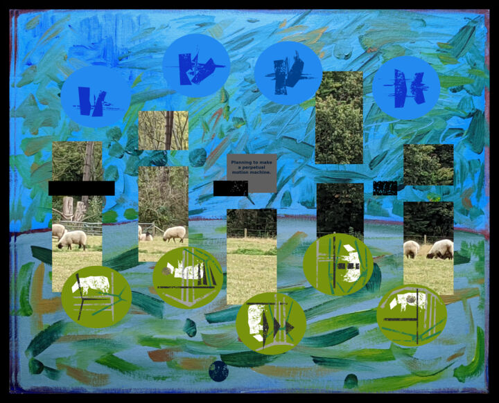 Digital Arts titled "Meadows Near Upper…" by Gerald Shepherd F.F.P.S., Original Artwork, 2D Digital Work