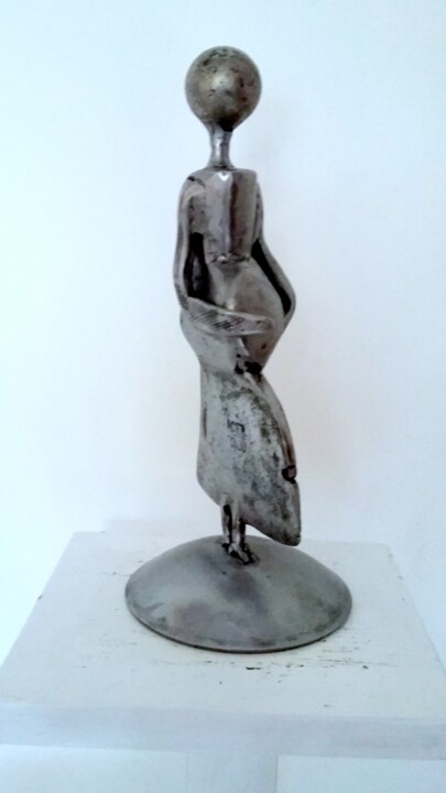 Sculpture titled "HEUREUX EVENEMENT" by Gerard Lami, Original Artwork, Metals