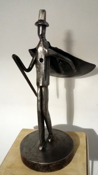 Sculpture titled "JOUR DE MISTRAL EN…" by Gerard Lami, Original Artwork, Metals