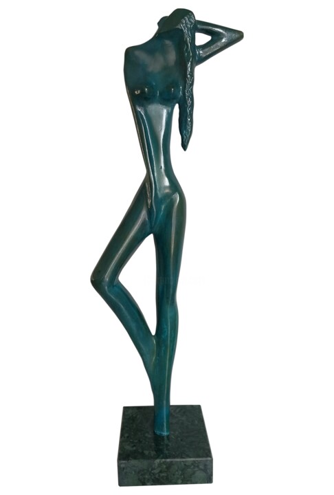 Sculpture titled "Sensualité" by Gérard Taillandier, Original Artwork, Bronze
