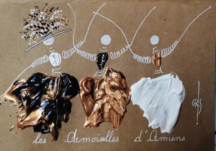 Peinture intitulée "Les Demoiselles d'A…" par Gervaise Accart Sanier (GAS), Œuvre d'art originale, Acrylique