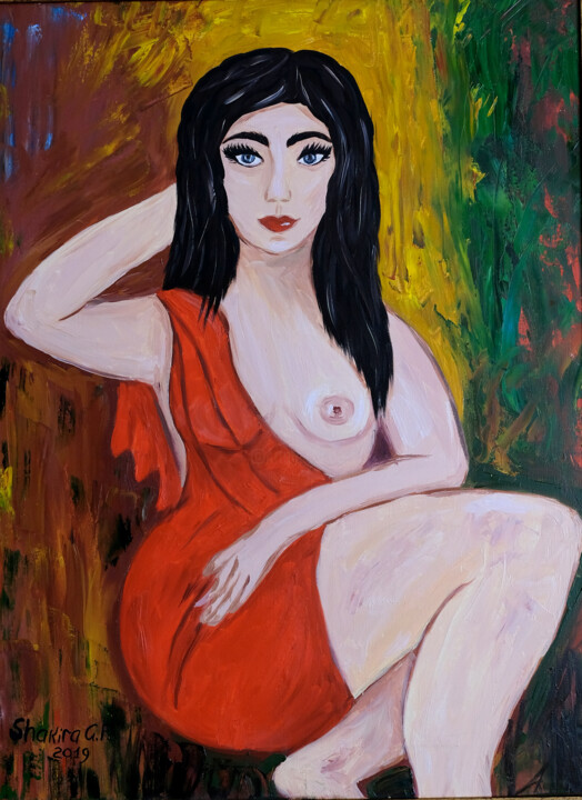 Pintura intitulada "Ilona" por Gf Shakira, Obras de arte originais, Óleo