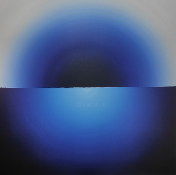 Peinture intitulée "Blue" par Ghanshyam Gupta, Œuvre d'art originale, Acrylique