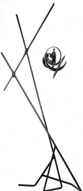 Sculpture titled "Free" by Ghezzi, Original Artwork, Metals