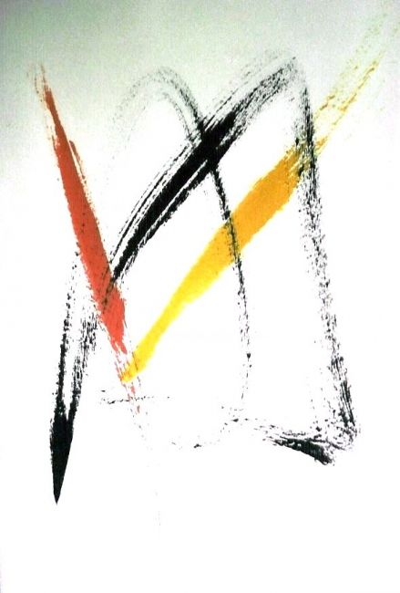 Malerei mit dem Titel "Rouge" von Ghezzi, Original-Kunstwerk, Tinte