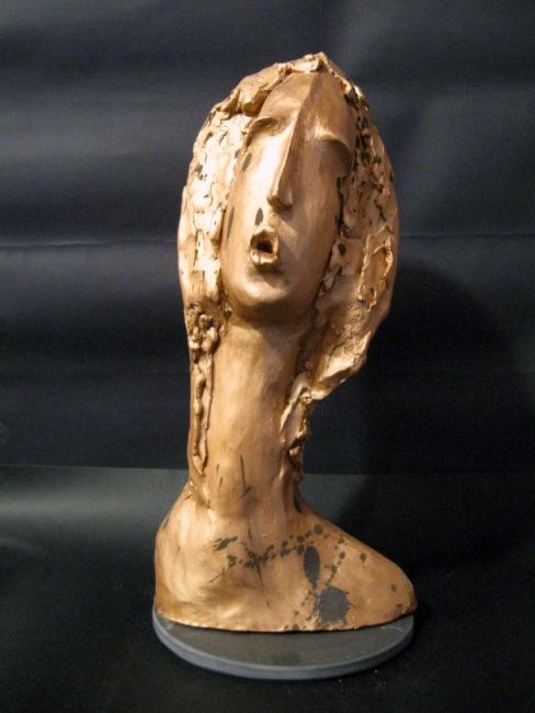 Scultura intitolato "Oro" da Giangenta, Opera d'arte originale, Ceramica