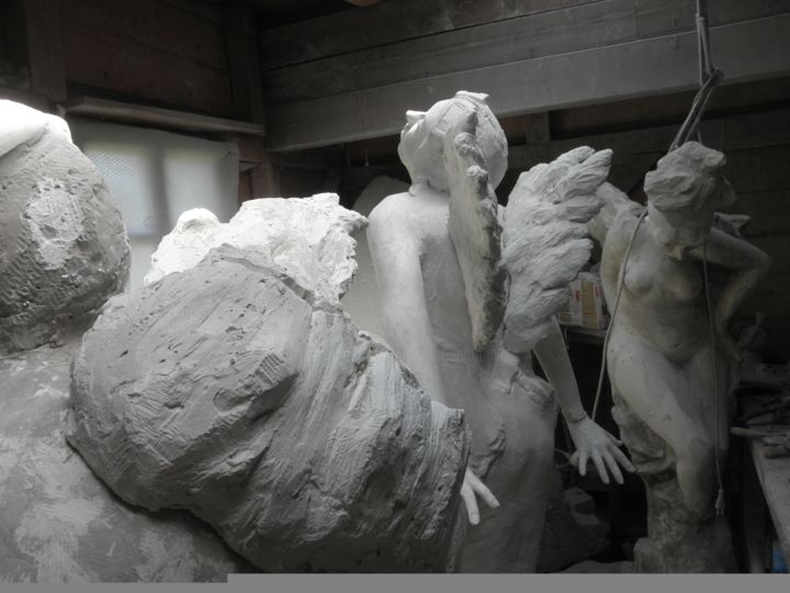 Sculptuur getiteld "....anime" door Gianni  Giovanni Villa, Origineel Kunstwerk
