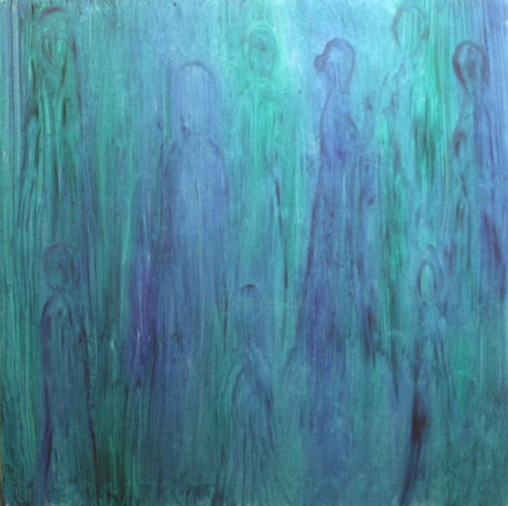 Peinture intitulée "Aqua Real" par Gina Lafont, Œuvre d'art originale, Huile
