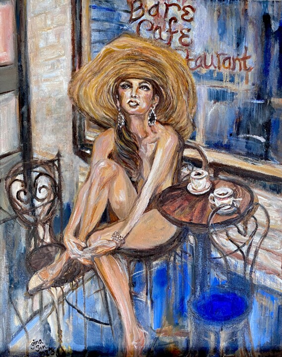 Peinture intitulée "Ma Jeunesse (Cindy…" par Gina Son, Œuvre d'art originale, Huile