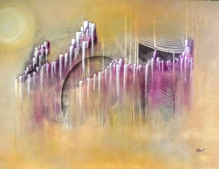 Painting titled "Orgue" by Giuseppina Vella (Les couleurs de Joséphine), Original Artwork, Acrylic