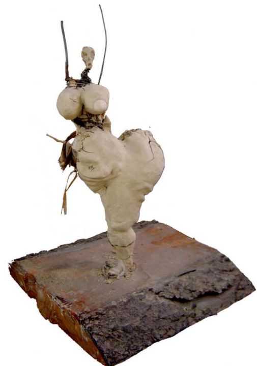 Sculpture intitulée "Small Roost" par Zhi Wu, Œuvre d'art originale