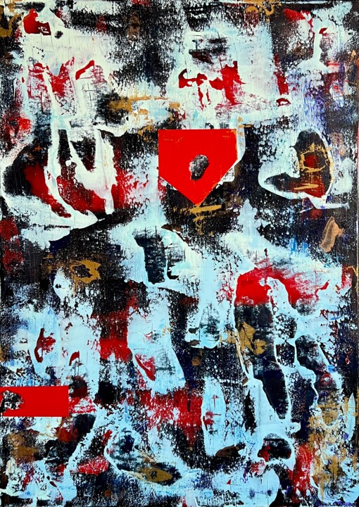 Painting titled "Whipped Heart" by Gordeco®, Original Artwork, Acrylic