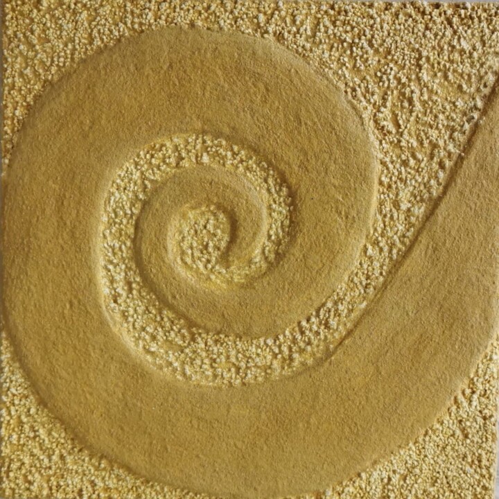 Peinture intitulée "Spirale de sable -…" par Grazia Compagnino, Œuvre d'art originale, Acrylique