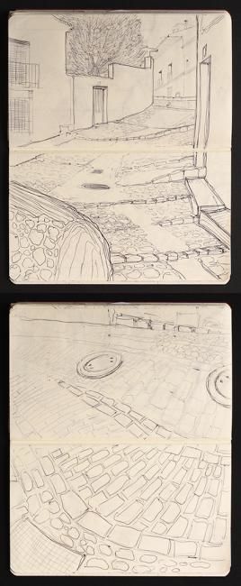 Drawing titled "cuaderno / chinchón…" by Antonio Graziano, Original Artwork