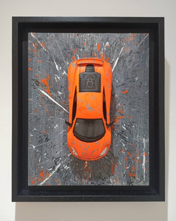 Sculpture titled "TOM" by Grégoire Clement (GMJ), Original Artwork, Acrylic Mounted on Cardboard