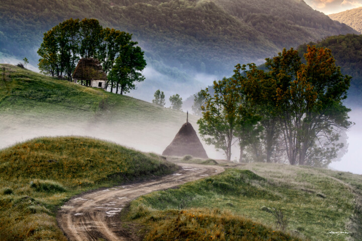 Photography titled "Road to the village" by Grigore Roibu, Original Artwork, Digital Photography