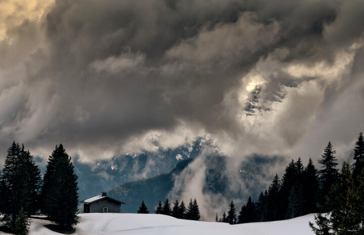 Fotografie mit dem Titel "Storm in the mounta…" von Grigore Roibu, Original-Kunstwerk, Digitale Fotografie