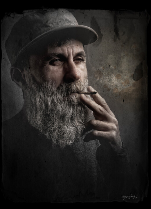 Photography titled "A Quick Smoke" by Grigore Roibu, Original Artwork, Digital Photography