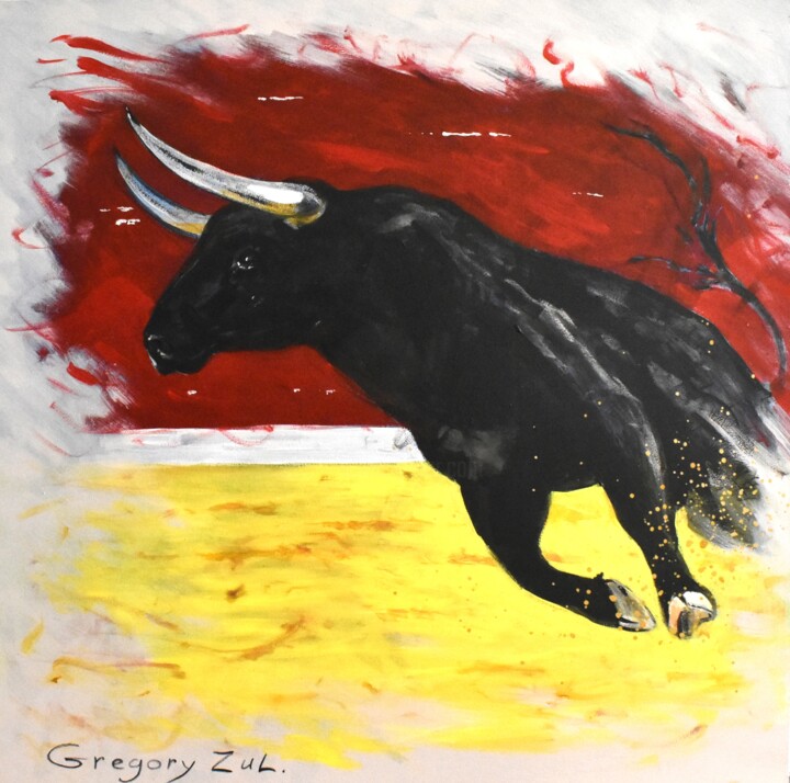 "bull" başlıklı Tablo Grigorii Zulkarniaev tarafından, Orijinal sanat, Akrilik