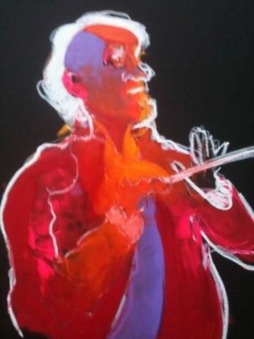 Painting titled "maestro toscanini" by Hanna Rees, Original Artwork