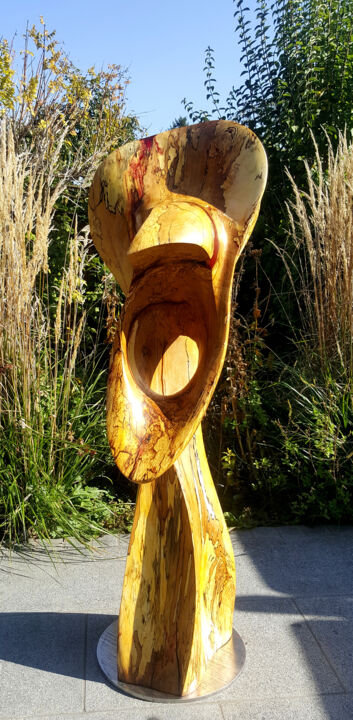 Sculpture titled "'der Schrei' - in M…" by Flos, Original Artwork, Wood