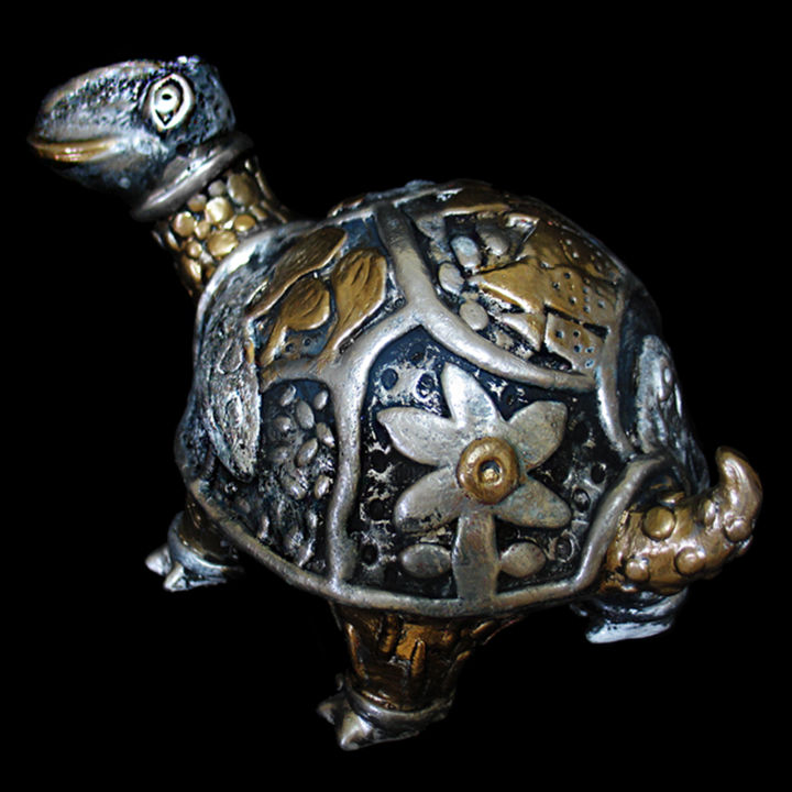 Escultura titulada "Sculpture "Turtle"" por Gera, Obra de arte original, Cerámica