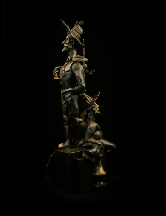 Sculpture titled "Don Quixote" by Hayk Hovhannisyan, Original Artwork, Bronze
