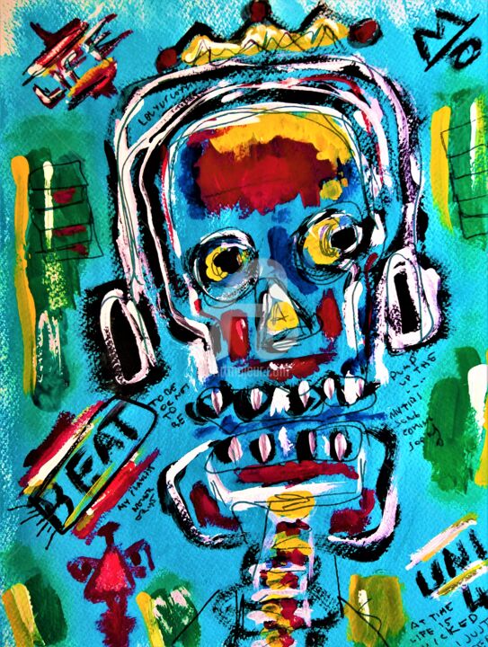 Painting titled "Street art. Abstrac…" by Headbuum, Original Artwork, Acrylic